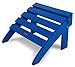 POLYWOOD OT53PB Classic Folding Ottoman, Pacific Blue