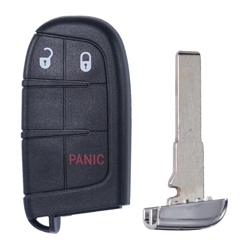 SUPALAND Keyless Entry Remote Control Key Fob Replacement Fits for Jeep Compass 2017 2018 2019 2020 2021 2022 2023 2024 Jeep Proximity Smart Remote Tombstone Type M3N40821302 M3N-40821302 68250335AB