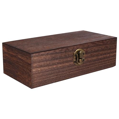TISURXQ Coffre A Bijoux Femme Boîte Cadeau Bois Boîte Souvenirs Bois Organisateur Mémoire Vintage Boîte Bijoux Bois Boite Bijoux Homme Boite Cadenas