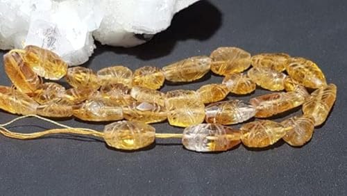 Nuggets de citrine orange sculptés à la main aux formes libres et asymétriques