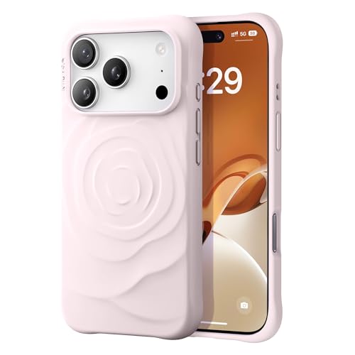 NIMASO iPhone 17 Pro �p �P�[�X MagSafe�A�N�Z�T���[�Ή� �V���R�� �S�ʕی� �ϏՌ� �w��h�~ ���t���h�~ ���炳���G�� ���� 3D���̃o�� �ԕ� ���킢�� �l�C ������� �s���N �J�o�[ �}�O�l�b�g���� �}�O�Z�[�t�Ή� ��