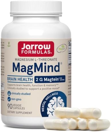 Jarrow MagMind Magtein Magnesium L-Threonate, 90 Capsules