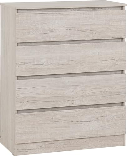 Image of Seconique Malvern 4 Drawer Chest in Urban Snow