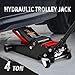 DNA Motoring Floor Jack 4 Ton (8000 lbs) Capacity, Fast Lift Low Profile Hydraulic Trolley Jack, Steel Heavy-Duty Service Car Jack, Lifting Range 4.5