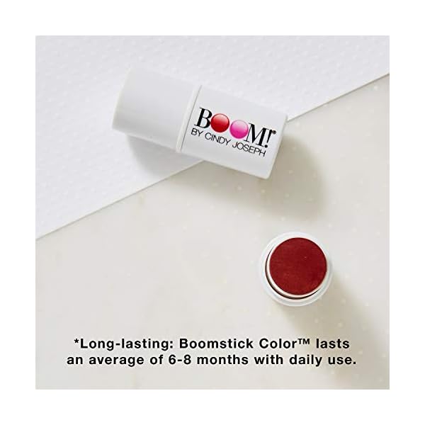 BOOM! by Cindy Joseph Boomstick Trio - 3 Pack Boom Makeup Sticks - Blush Stick in Berry, Highlighter Stick & Moisturizer Stick - Multi-Use Vegan Makeup Sticks for Older Women & Mature Skin