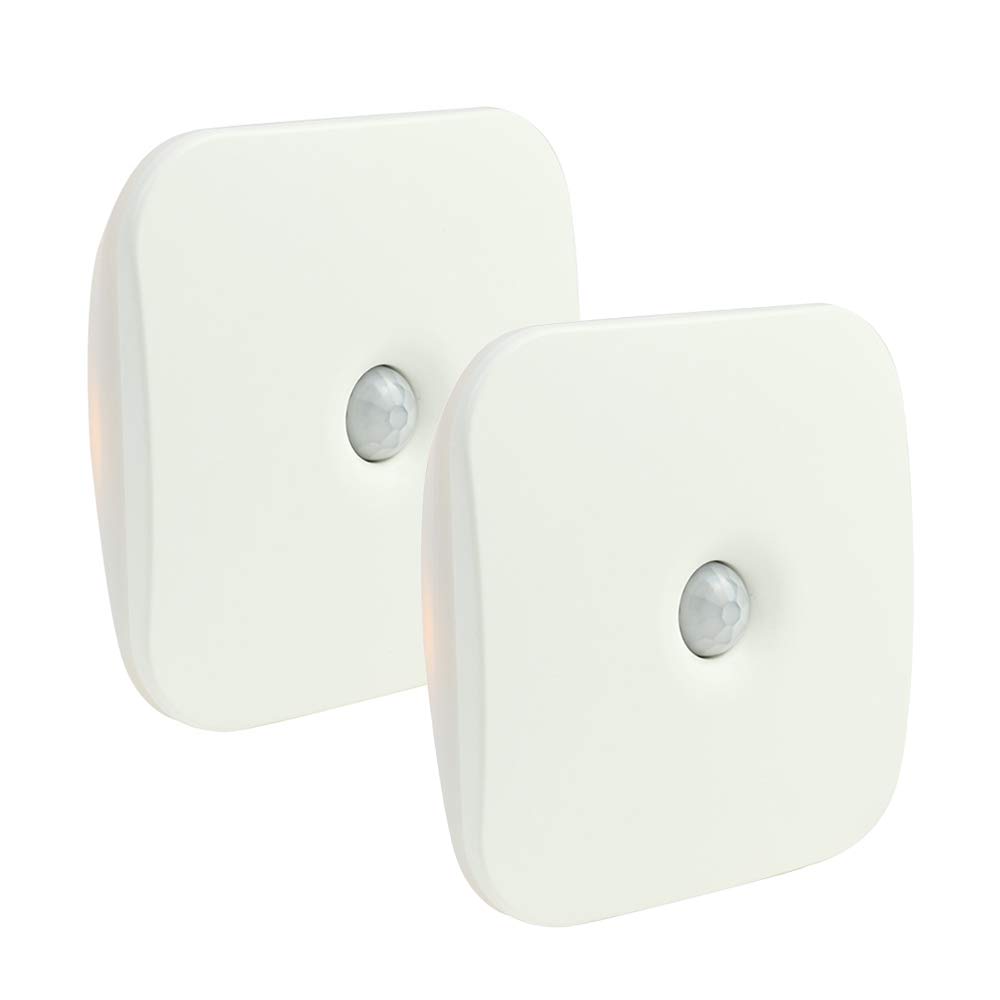 La luz del Sensor, Armario de luz, LED portátil Noche la luz, USB 700mAh batería Recargable, luz de Fondo, imán, baño, Pasillo, Garaje (2 Pack)
