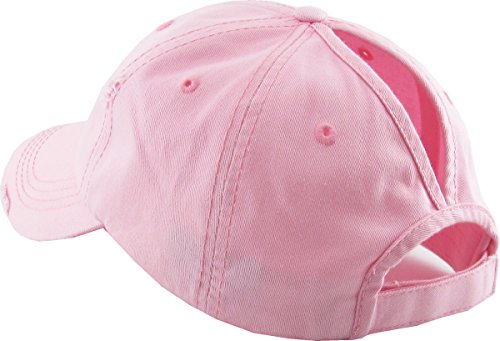 Image of Classic Plain Ponytail Messy High Bun Headwear Adjustable Cotton Trucker Mesh Glitter Hat Baseball Cap