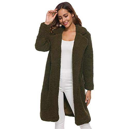 XXYANZI Winter Outwear Stylische, Damen Mantel Plüsch, Damen Teddy-Fleece Mantel, Super warme Mode Brown L Cover