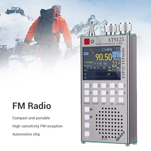 Radio portátil FM ciciglow con Bluetooth y pantalla táctil miniatura 2