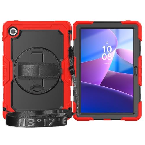 Coque Lenovo Tab 10.1 antichoc rouge pour éviter les fissures d'écran et chutes