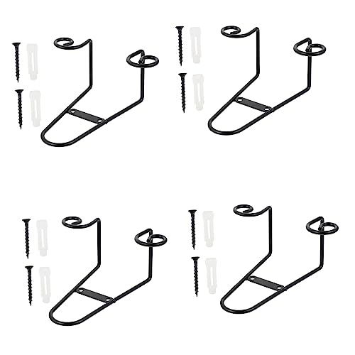 GOOHOCHY 4pcs Ceramic Plate Holders Display Stands Plate Racks for Display Iron Stands for Home Decor