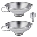 glastrichter labor zubehör 3 Trichter: Großer Trichter: Durchmesser oben 15cm, Durchmesser unten 5.5cm, Höhe 6cm. Kleiner Trichter: Durchmesser oben 15cm, Durchmesser unten 4.5cm, Höhe 6cm. Mini Trichter: Durchmesser oben 5.4cm, Durchmesser unten 1.5cm, Höhe 7.5cm.