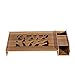 Produktbild Display Höhe Erhöhen Schreibtisch Lagerregal Multifunktions Verstellbare Höhe Erhöhen Basis Holz (57x26x8cm) (Color : Wood color)