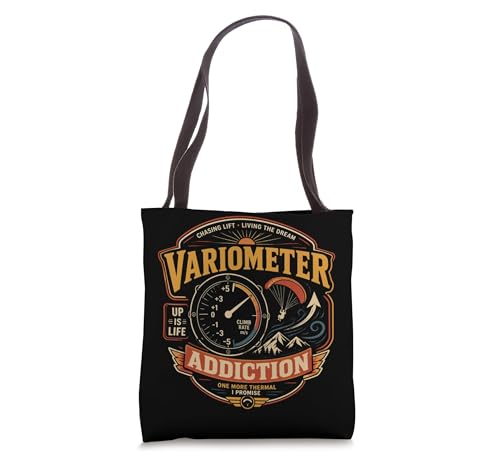 Paraglider Paragliding Variometer Addiction Tote Bag