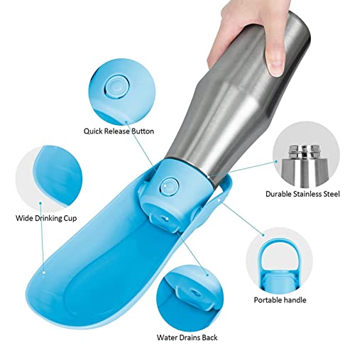 Dispensador de garrafa de água para cães, Alimentador portátil de dispensador de água para animais d