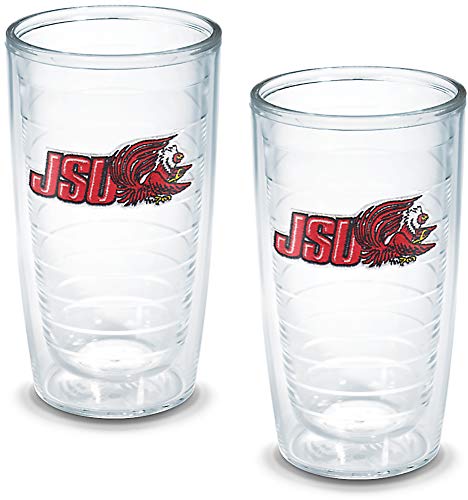 Tervis Jacksonville State University Emblem Tumbler, Set of 2, 16 oz, Clear