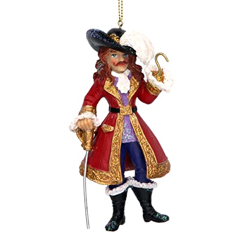 Gisela Graham Crochet de capitaine en résine pour décoration de Noël