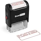 POSTED Self Inking Rubber Stamp - Red Ink (ExcelMark A1539)