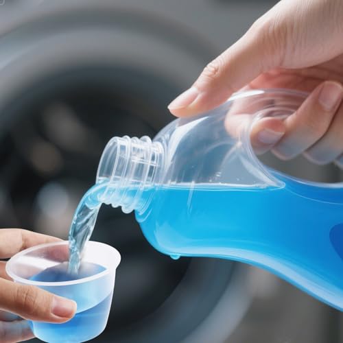 Gosknor 2 szt. Miarka do Prania na Płynny Detergent, Plastikowa Zmywalna Wielokrotnego Użytku Miarka Płynnego Detergentu z Precyzyjnymi Oznaczeniami Pomiaru do Użytku Domowego