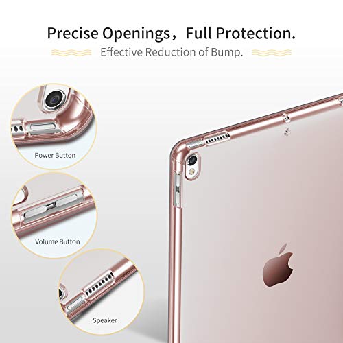 Infiland Case Compatible With Ipad Air 3Rd Generation 2019 / Ipad Pro 10.5 2017, Translucent Frosted Back Smart Cover Case With Pencil Holder,Rose Gold #TOP5