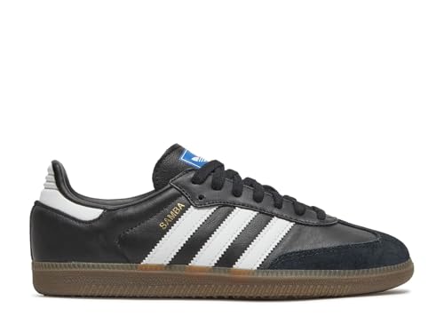 Image of adidas Originals Samba Mens Sneakers, Core Black/Cloud White/Gum, 9.5