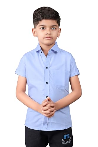 Image of Boy's Regular Fit Cotton Blend Shirts