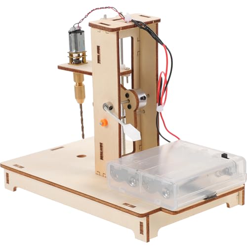 NUOBESTY Mini Tischbohrmaschine DIY Bausatz Kompakt Präzise Bohrmaschine für Wissenschaftsprojekte und Bastelarbeiten Vielseitiger Mini bohrer für Erwachsene und Anfänger Tragbar Leicht zu