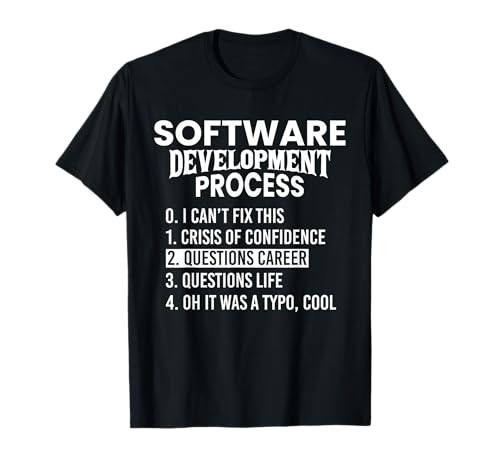 Software Development Process Python Coding & T Shirt Design T-Shirt