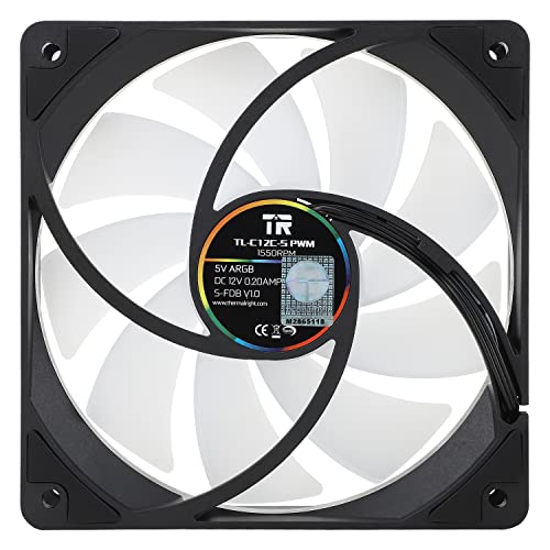 Image of Thermalright TL-C12C-S X3 CPU Fan 120mm ARGB Case Cooler Fan, 4pin PWM Silent Computer with S-FDB Bearing Included, up to 1550RPM Cooling Fan
