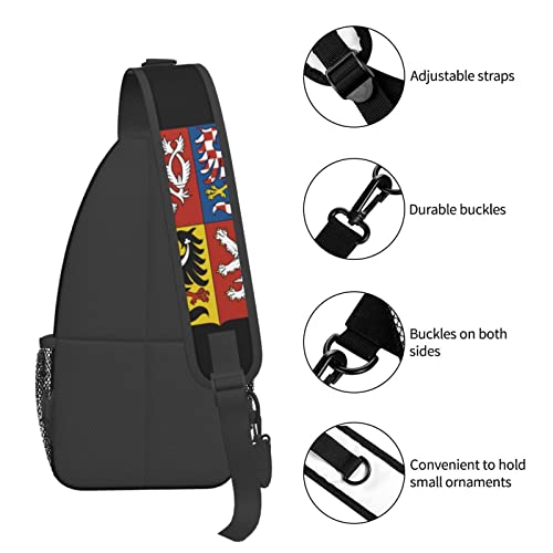 Mochila tipo bandolera con emblema nacional de República Checa miniatura 6