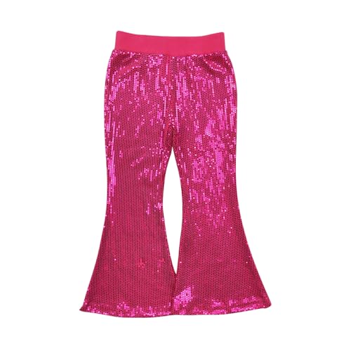 Toddler hot Pink Glitter Pants Girl Sequin Pants