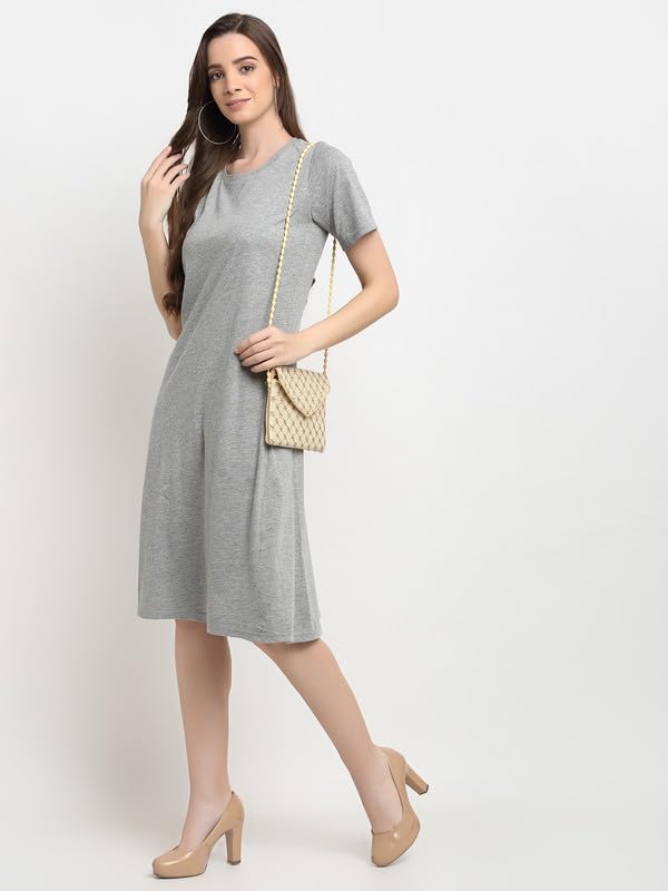 Image of Women's A-Line Cotton Midi Dress
