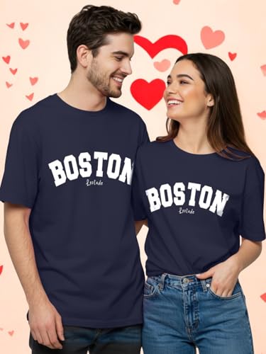Image of LEOTUDE Couple Combo Men's Oversized T-Shirt & Women's Drop Shoulder Tshirt