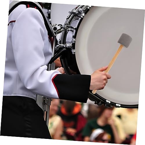 4 piezas de baquetas para bombo con mango de madera, mallets para instrumentos de percusión para estudiantes y profesionales miniatura 6
