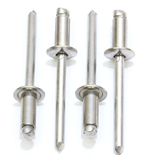 Bolt Dropper Rivets, Stainless Steel, 3/16" X 3/4", Gap (.62 - .75)", (100 Pack), Blind Rivets (6-12) #TOP4