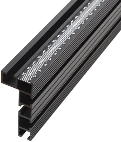 JCFANTS 75 Table Saw Fence for Woodworking Accessories, T-Track Miter Saw Fence with Laser Measure - Fits Portable Table Saws, Band Saws and Cabinet Saws (Fence Only)