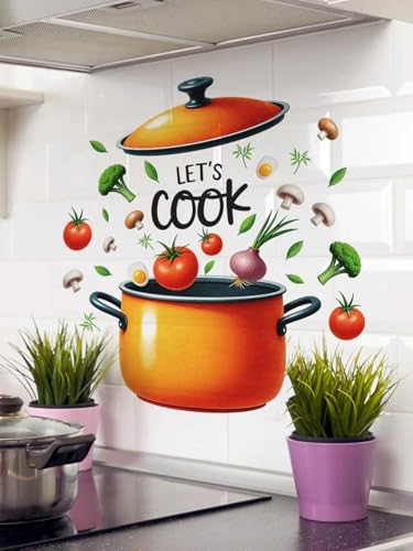 Let’s Cook Wall Decal - Vinilo decorativo para cocina miniatura 7