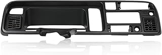Radio Trim Panel Surround Dashboard Compatible with Dodge Ram 1994-1997 Dash Bezel Radio Trim Panel Cover Instrument Black 55114870-1