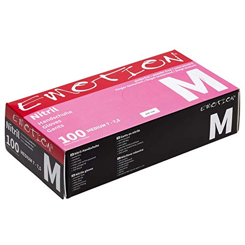 Preisvergleich Produktbild Efalock Emotion Nitril-Handschuhe M pink