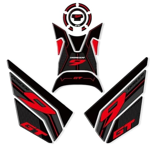 に適合するヤマハ TRACER 9 GT トレーサー9 Gt トレーサー 900 2021-2023 用 オートバイ燃料タンクサイドステッカー タンクパッドデカールステッカープロテクター 燃料タンク オートバイ(カラー5)