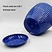 RooTrimmer 7.5/6.5/5.5/4.9/4.2/3.5 Inch Plant Pots with Saucers & Drain Holes - Indoor/Outdoor Flower Pots for Succulents, Herbs, Cactus - Modern Lightweight Durable Planter Set, Blue
