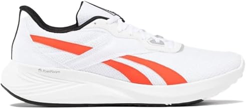 حذاء انيرجين تيك للجنسين من ريبوك، لون أبيض (فوت وير وايت)/ أحمر (ديناميك ريد)/ رمادي (بيور جراي 4)، مقاس 43