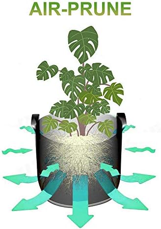 SIMBOOM Plant Grow Bags for Vegetables, 5 Pack 3 Gallon Tomato Flower Plant Container with Handles, Non-Woven Aeration Plant Fabric Pot Outdoor Indoor, Black