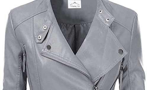 Women Jacqueline Designer Red, Beige, Blue, Gray, Black, Brown Real Lamb Leather Jacket4