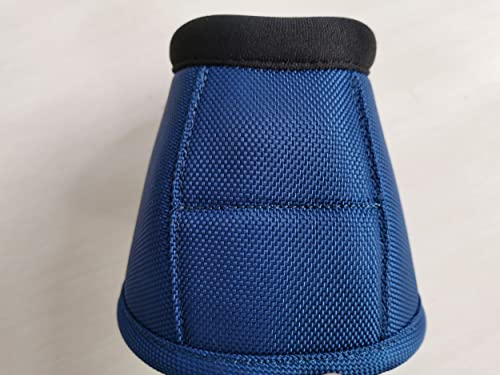 LEAFOREST 2520D Horse Bell Boots No-Turn Horse Bell Boots, Equine Ballistic Hoof Overreach Bell Boots Navy XL