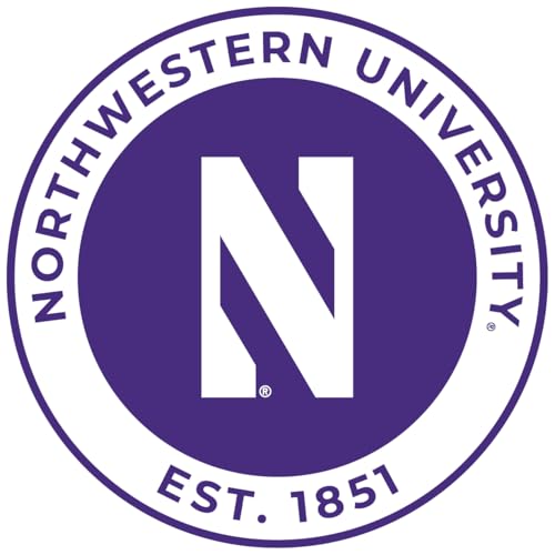 Northwestern University Wildcats Round Vinyl Decal Sticker Officially Licensed Collegiate Product 2-Inch