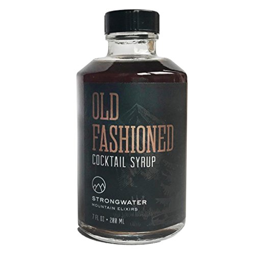 Strongwater Old Fashioned Cocktail Syrup (8 Fl Oz) Non-Alcoholic Drink Mixer - Handcrafted