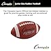Champion Sports Rubber Football – Durable All-Weather Football with Enhanced Grip - Backyard Play & Training - Junior Size