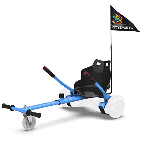 CITYSPORTS Hoverkart - Versión Infantil Go Kart con Asiento para Hoverboards - Fijación Ajustable Universal Hoverkart, Compatible con Todos los Hover Boards