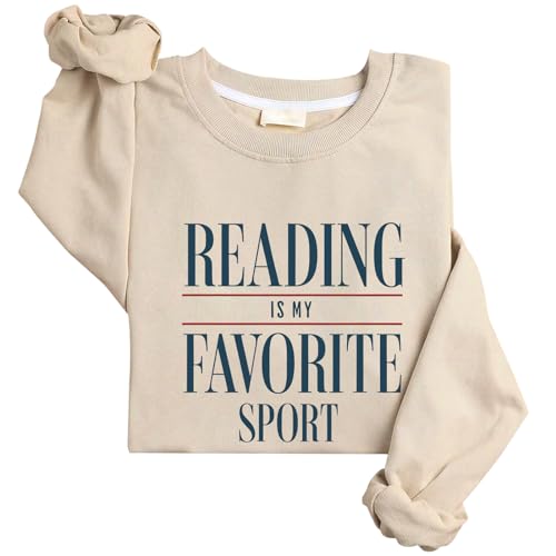 Reading is my favorite sport Sweatshirt Bookish Shirt Librarian Sweatshirt